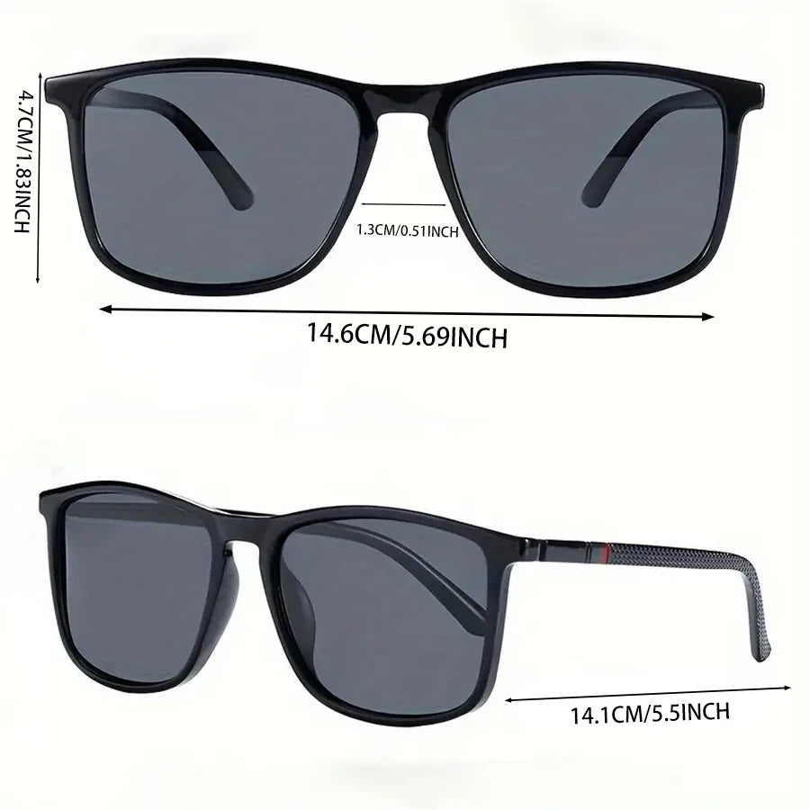 Luxury Square Vintage Mens Sunglasses