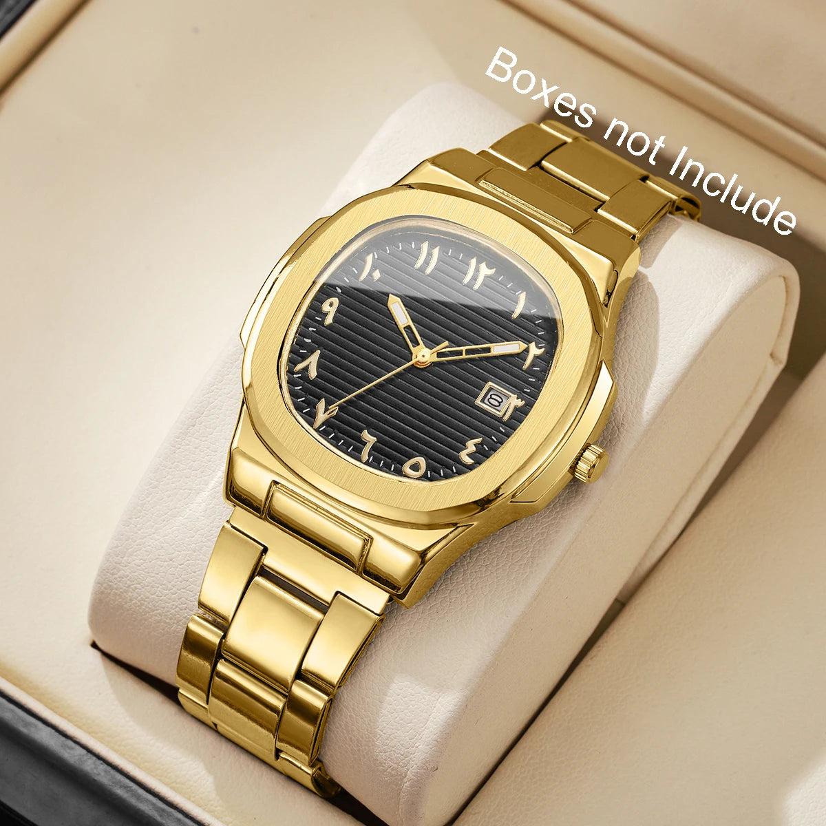 Square Dial Luxury Quartz Watch for Men