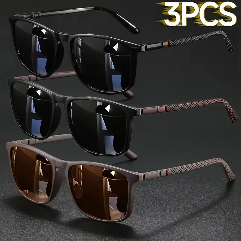 Luxury Square Vintage Mens Sunglasses
