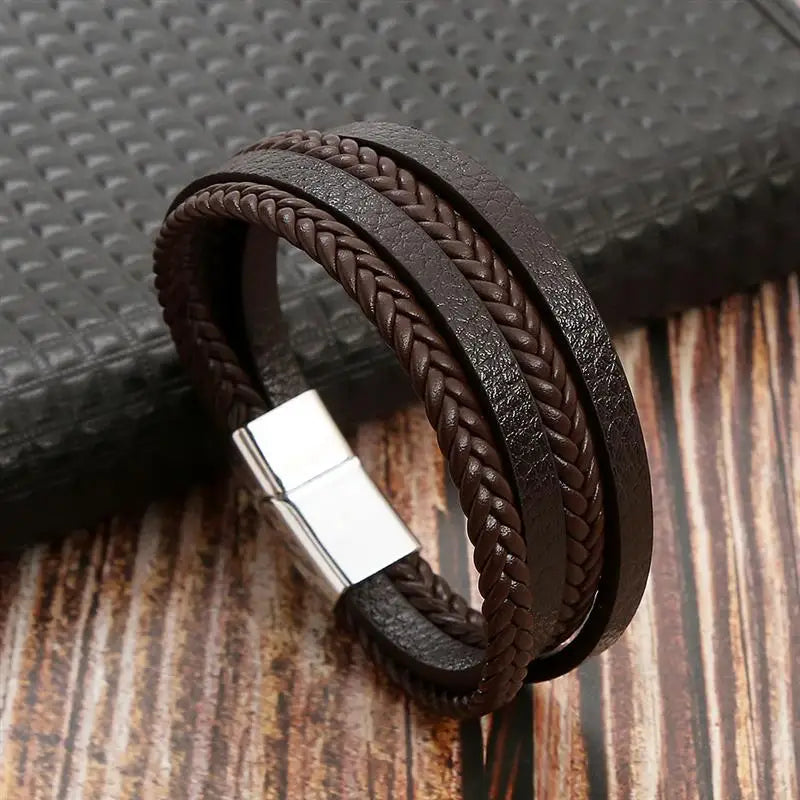 Classic Leather Bracelet for Men