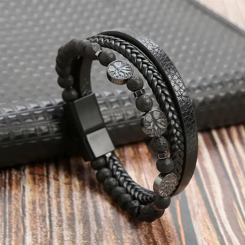 Classic Leather Bracelet for Men