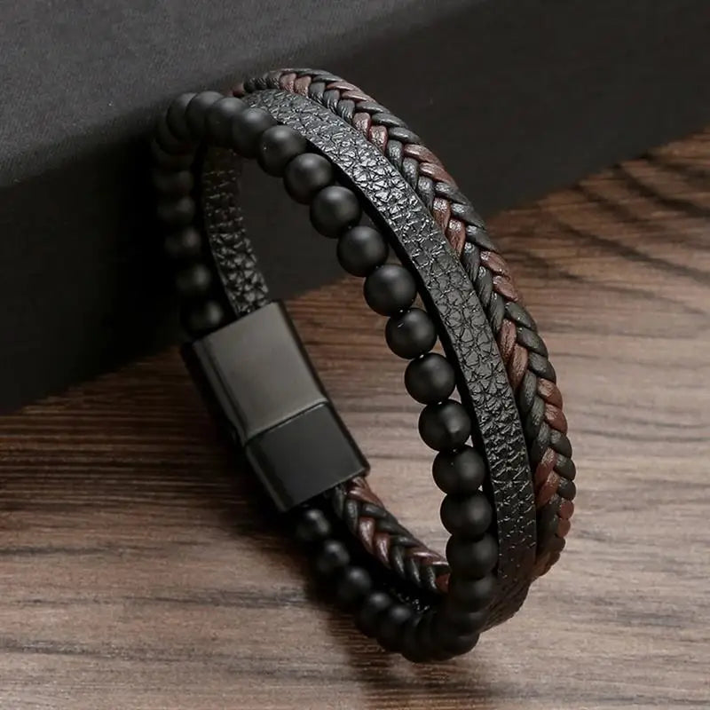Classic Leather Bracelet for Men