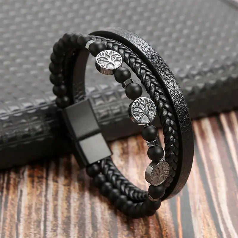 Classic Leather Bracelet for Men