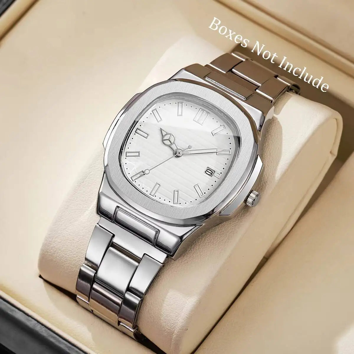 Square Dial Luxury Quartz Watch for Men