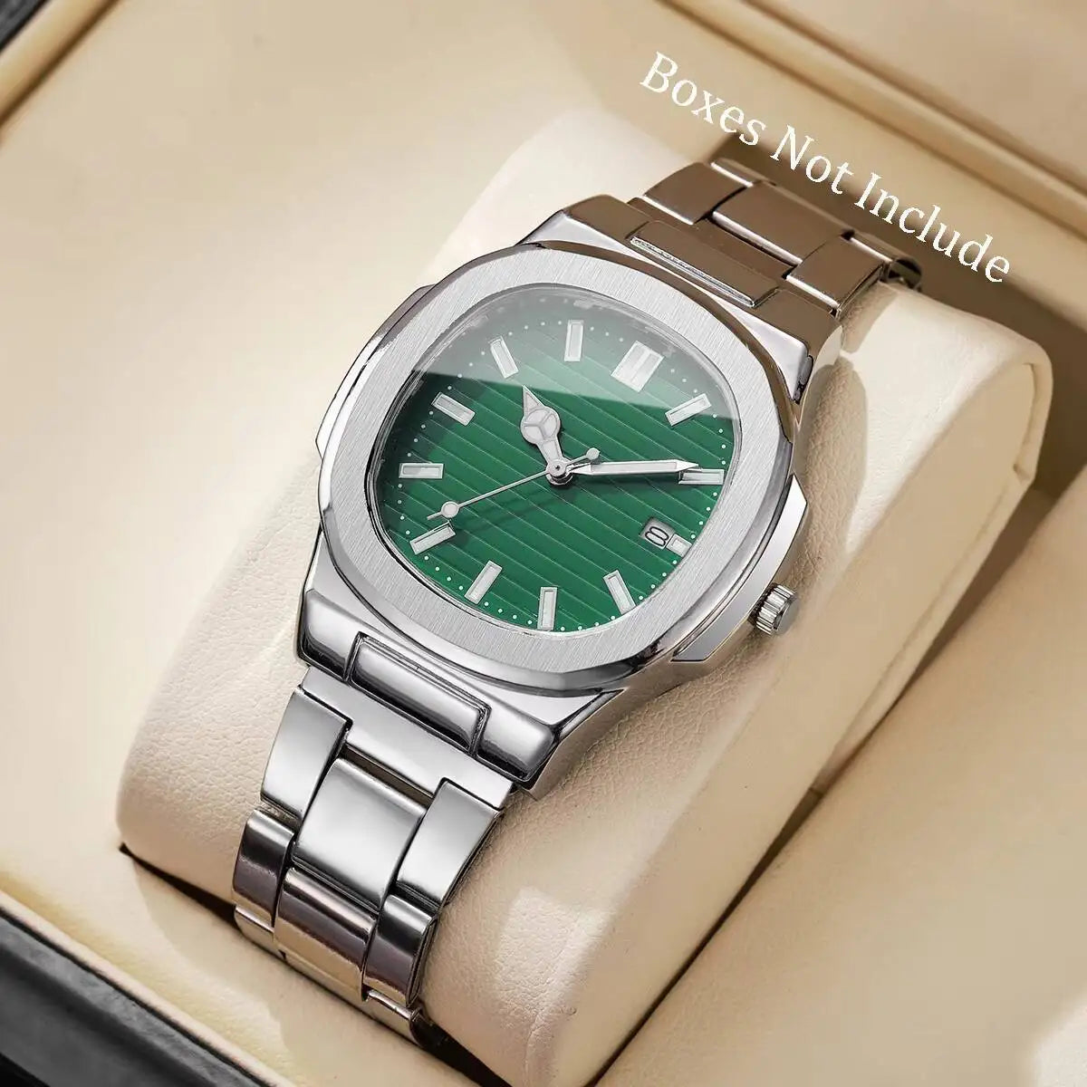 Square Dial Luxury Quartz Watch for Men