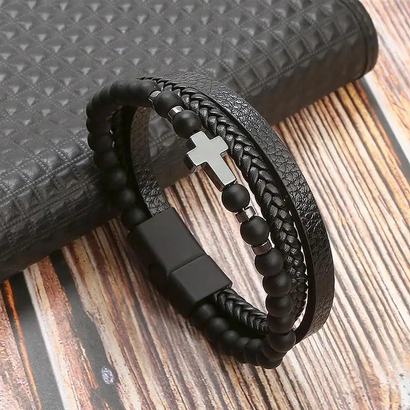 Classic Leather Bracelet for Men