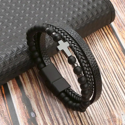 Classic Leather Bracelet for Men