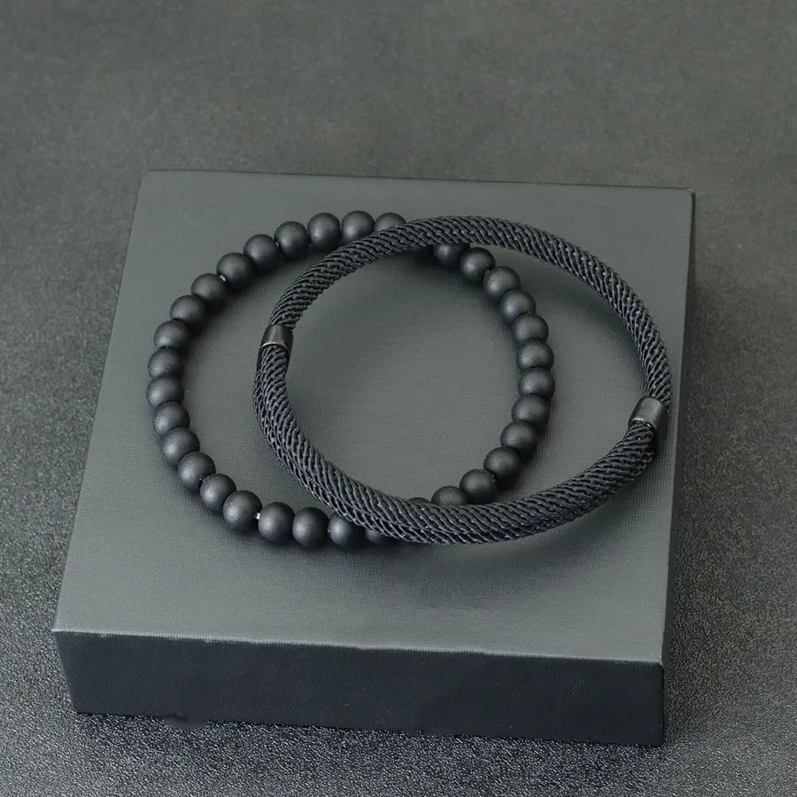 Adjustable 2pcs Bracelet for Men