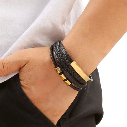 Classic Leather Bracelet for Men
