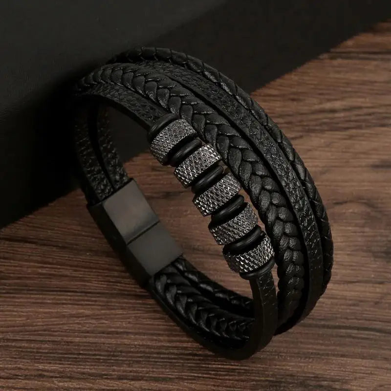 Classic Leather Bracelet for Men