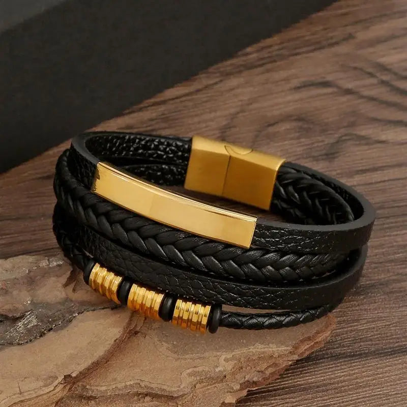 Classic Leather Bracelet for Men