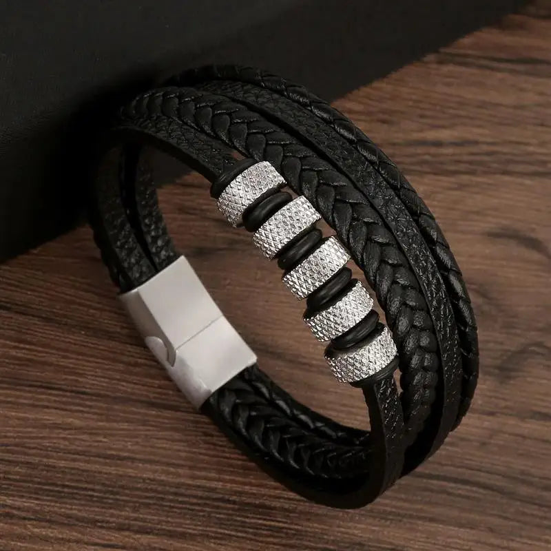 Classic Leather Bracelet for Men