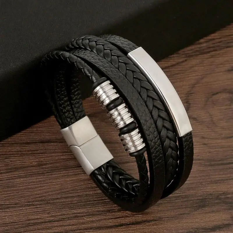 Classic Leather Bracelet for Men