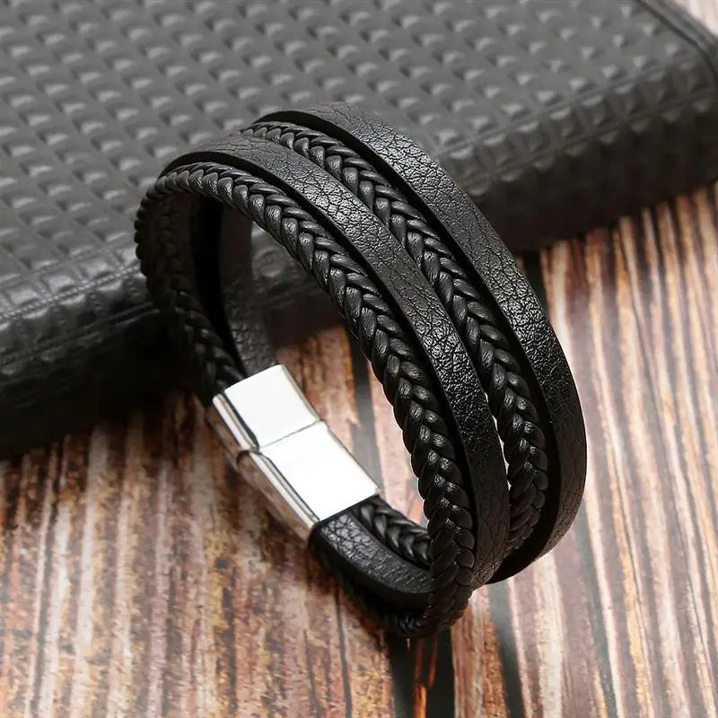 Classic Leather Bracelet for Men