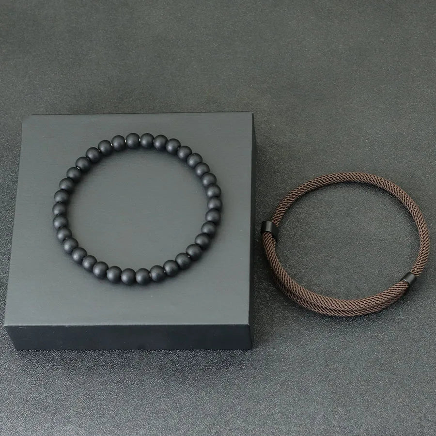 Adjustable 2pcs Bracelet for Men