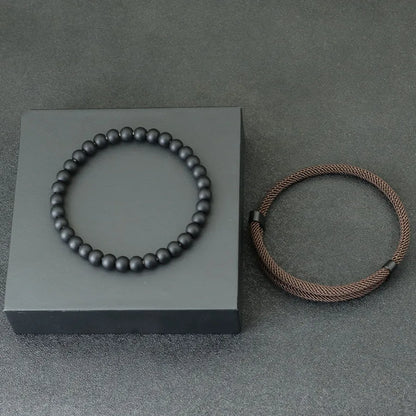 Adjustable 2pcs Bracelet for Men