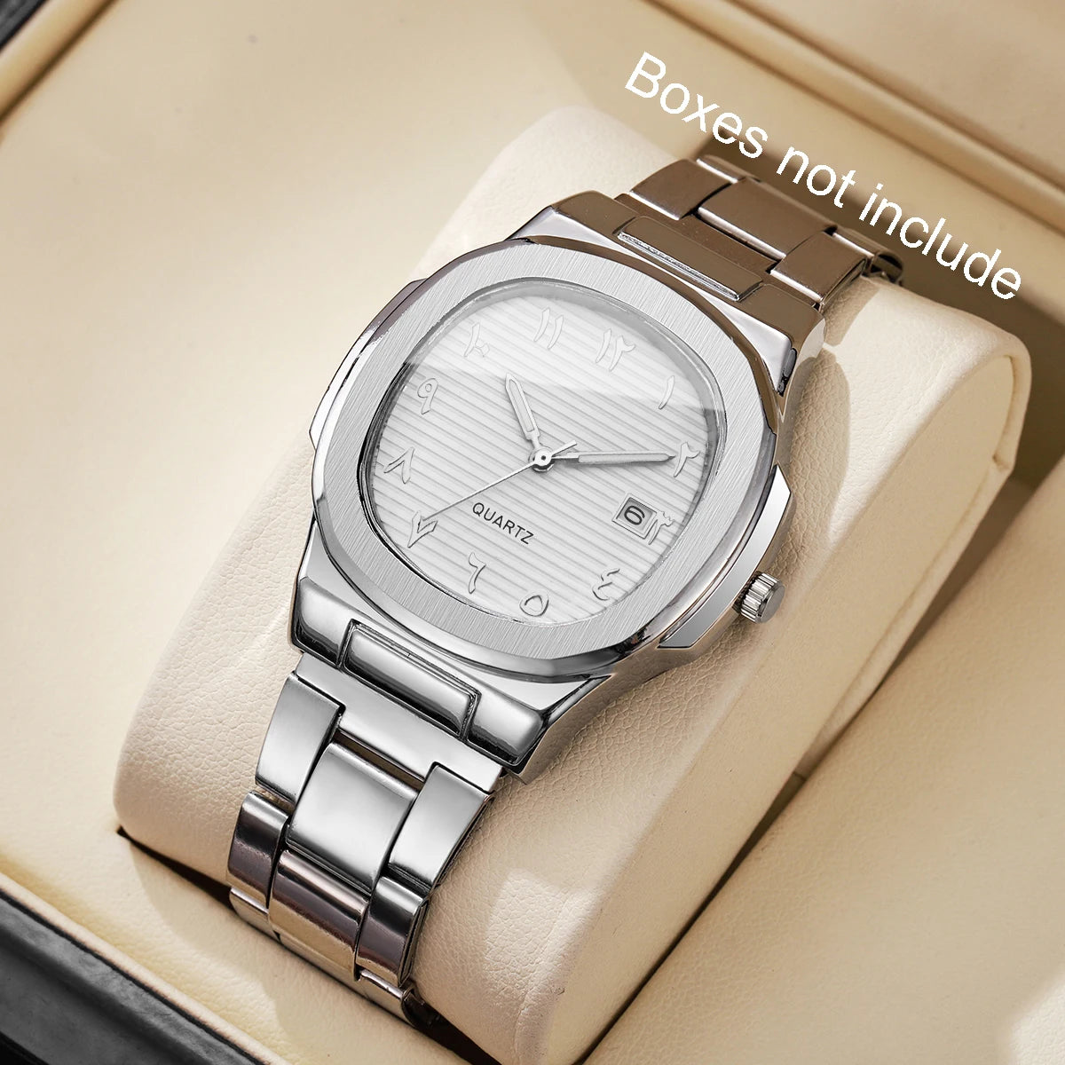 Square Dial Luxury Quartz Watch for Men