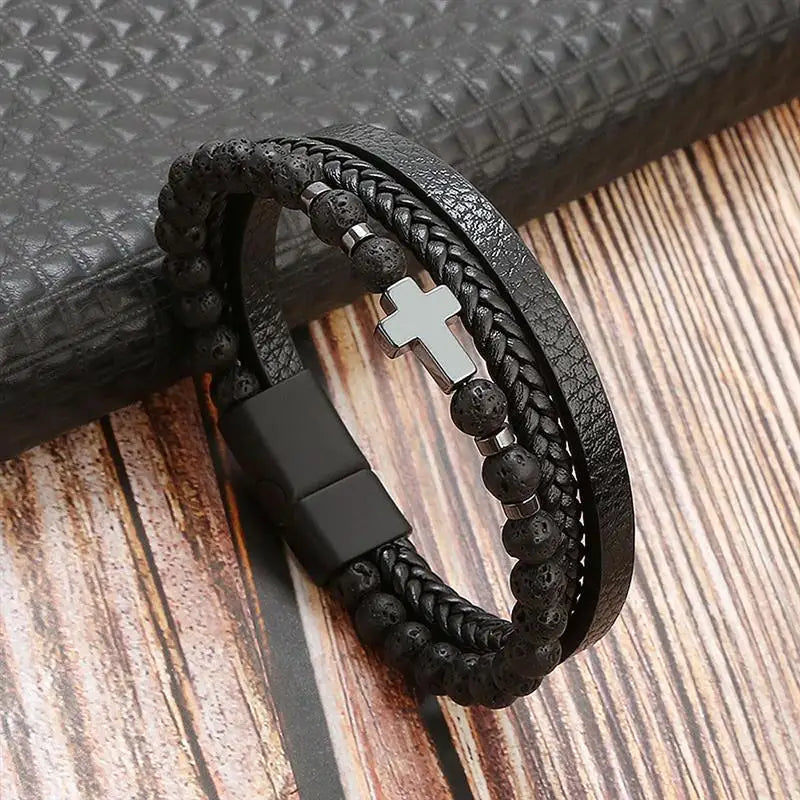 Classic Leather Bracelet for Men