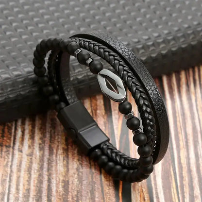 Classic Leather Bracelet for Men