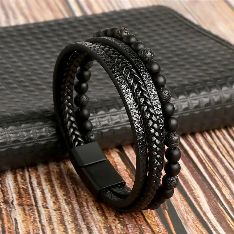 Classic Leather Bracelet for Men