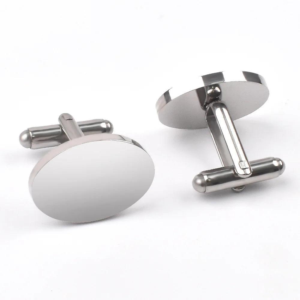 Stainless Steel Wedding Cufflinks for Men