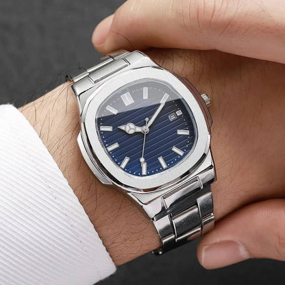 Square Dial Luxury Quartz Watch for Men